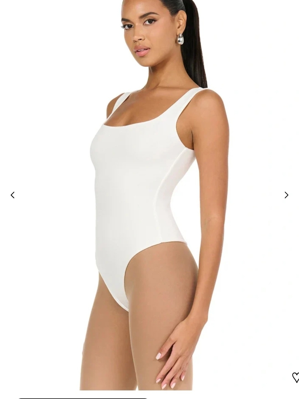 NWT Naked Wardrobe White NW Tank Bodysuit Size 2X